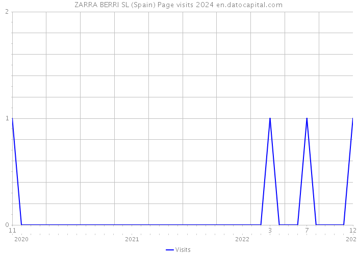ZARRA BERRI SL (Spain) Page visits 2024 