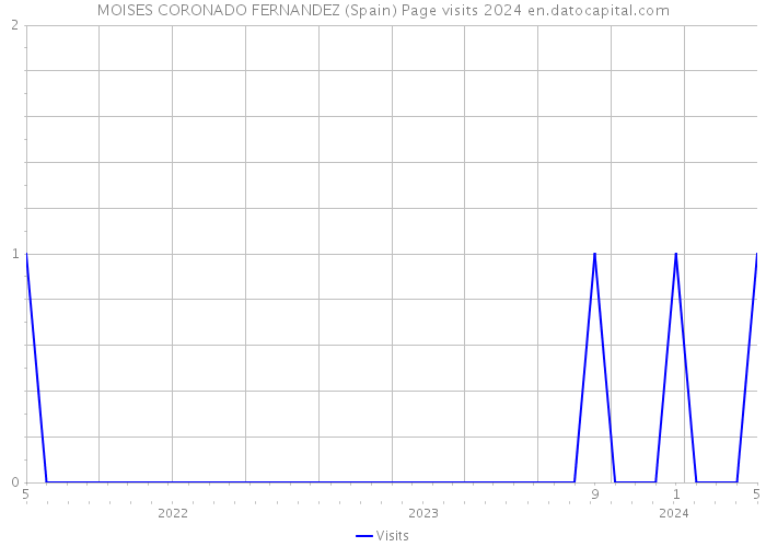 MOISES CORONADO FERNANDEZ (Spain) Page visits 2024 