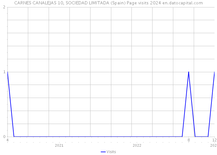 CARNES CANALEJAS 10, SOCIEDAD LIMITADA (Spain) Page visits 2024 