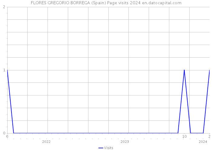 FLORES GREGORIO BORREGA (Spain) Page visits 2024 