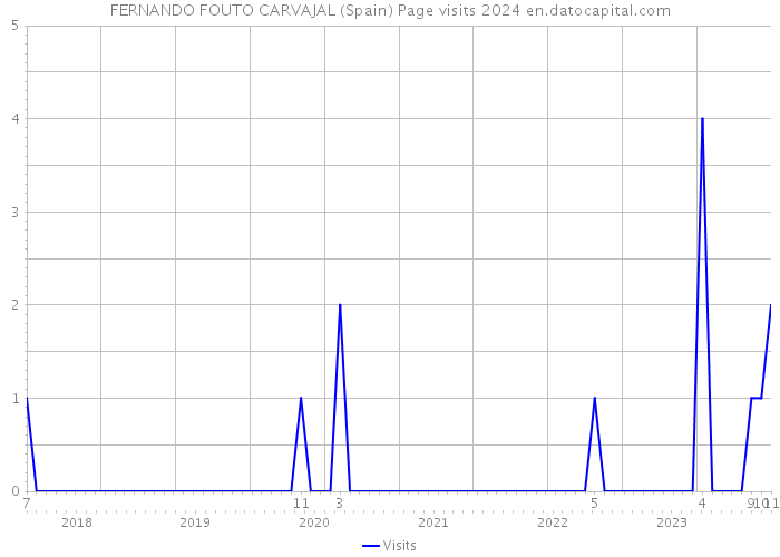 FERNANDO FOUTO CARVAJAL (Spain) Page visits 2024 