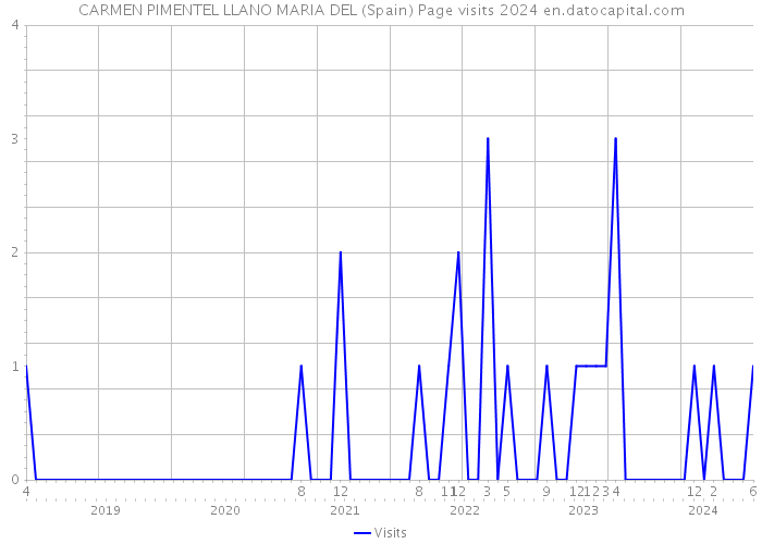 CARMEN PIMENTEL LLANO MARIA DEL (Spain) Page visits 2024 