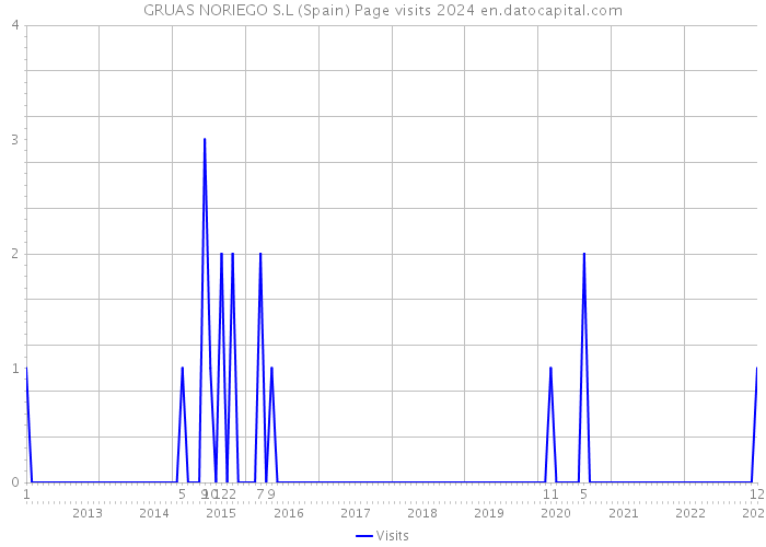 GRUAS NORIEGO S.L (Spain) Page visits 2024 