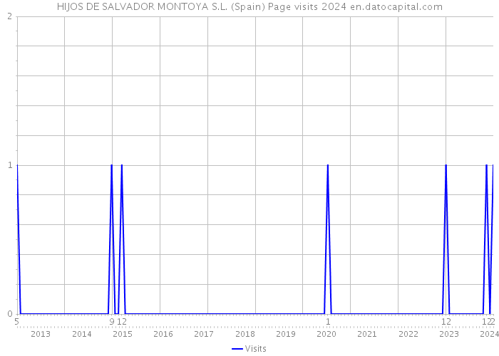 HIJOS DE SALVADOR MONTOYA S.L. (Spain) Page visits 2024 