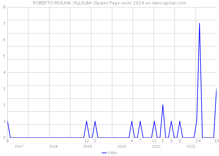 ROBERTO MOLINA VILLALBA (Spain) Page visits 2024 