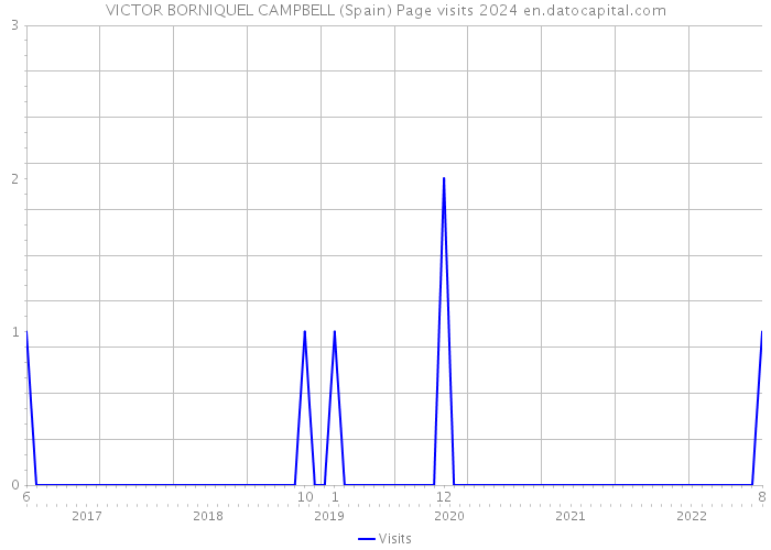 VICTOR BORNIQUEL CAMPBELL (Spain) Page visits 2024 