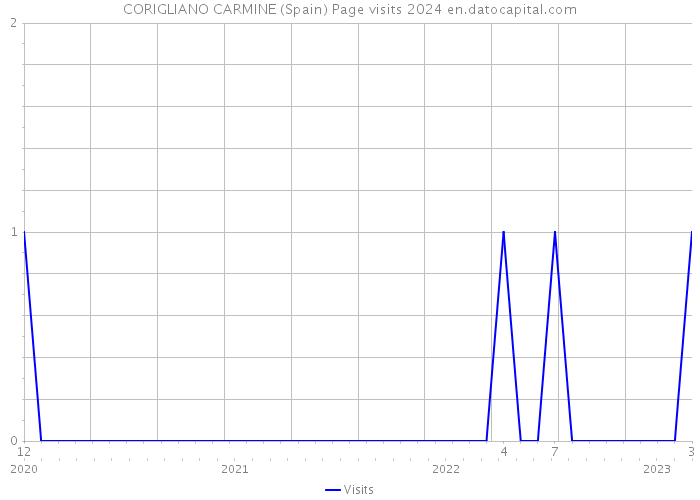 CORIGLIANO CARMINE (Spain) Page visits 2024 