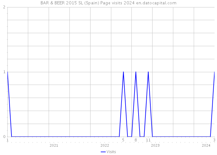 BAR & BEER 2015 SL (Spain) Page visits 2024 