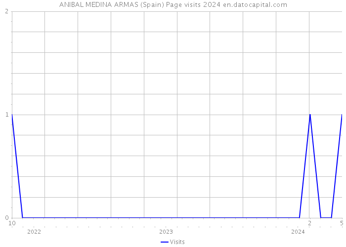 ANIBAL MEDINA ARMAS (Spain) Page visits 2024 