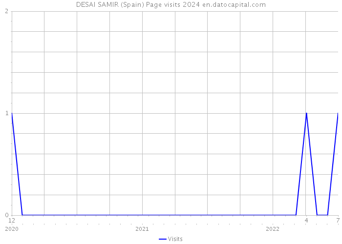 DESAI SAMIR (Spain) Page visits 2024 