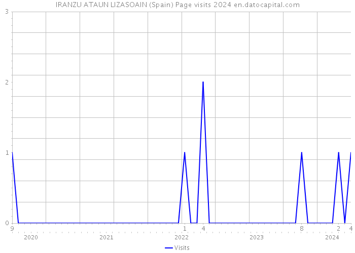 IRANZU ATAUN LIZASOAIN (Spain) Page visits 2024 