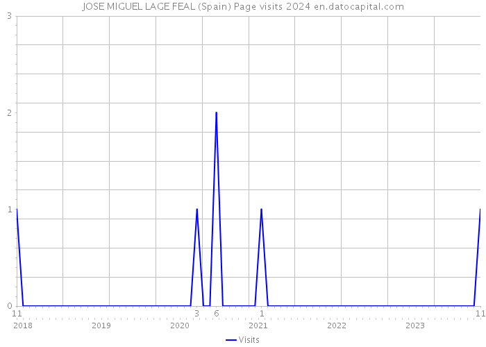 JOSE MIGUEL LAGE FEAL (Spain) Page visits 2024 