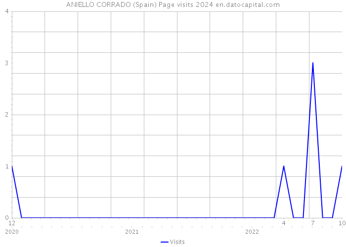 ANIELLO CORRADO (Spain) Page visits 2024 