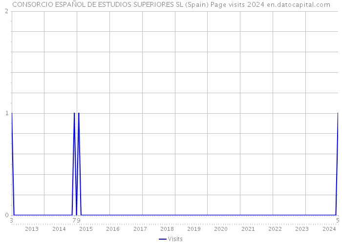 CONSORCIO ESPAÑOL DE ESTUDIOS SUPERIORES SL (Spain) Page visits 2024 