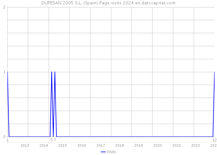 DUPESAN 2005 S.L. (Spain) Page visits 2024 