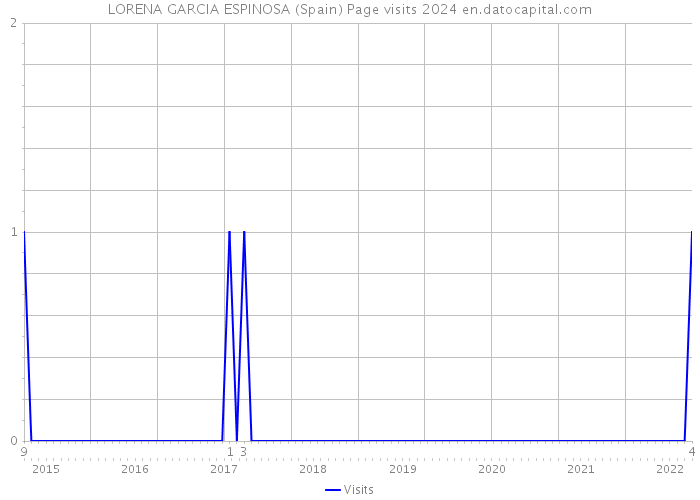 LORENA GARCIA ESPINOSA (Spain) Page visits 2024 