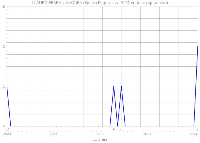 LLAURO FERRAN AUQUER (Spain) Page visits 2024 