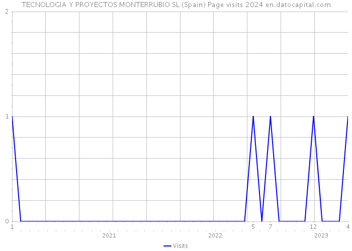 TECNOLOGIA Y PROYECTOS MONTERRUBIO SL (Spain) Page visits 2024 
