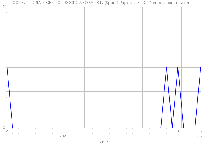 CONSULTORIA Y GESTION SOCIOLABORAL S.L. (Spain) Page visits 2024 