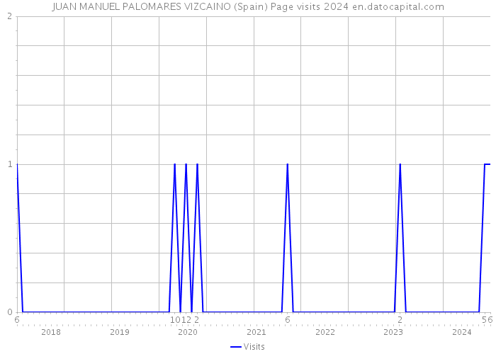 JUAN MANUEL PALOMARES VIZCAINO (Spain) Page visits 2024 