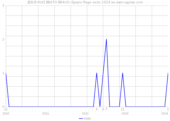 JESUS RUIZ BEATO BRAVO (Spain) Page visits 2024 