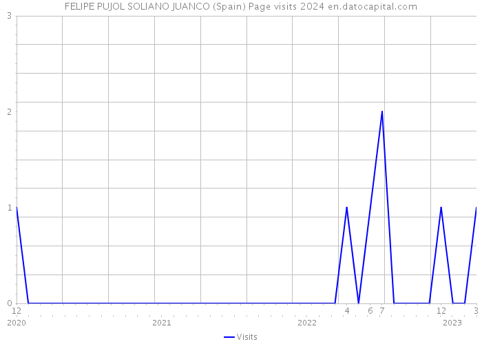 FELIPE PUJOL SOLIANO JUANCO (Spain) Page visits 2024 