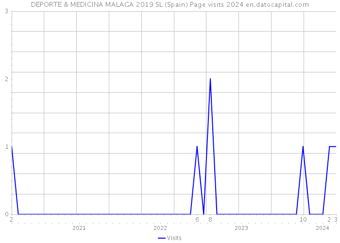 DEPORTE & MEDICINA MALAGA 2019 SL (Spain) Page visits 2024 