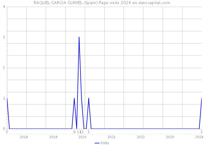 RAQUEL GARCIA GUMIEL (Spain) Page visits 2024 