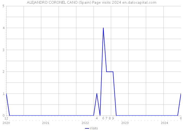 ALEJANDRO CORONEL CANO (Spain) Page visits 2024 