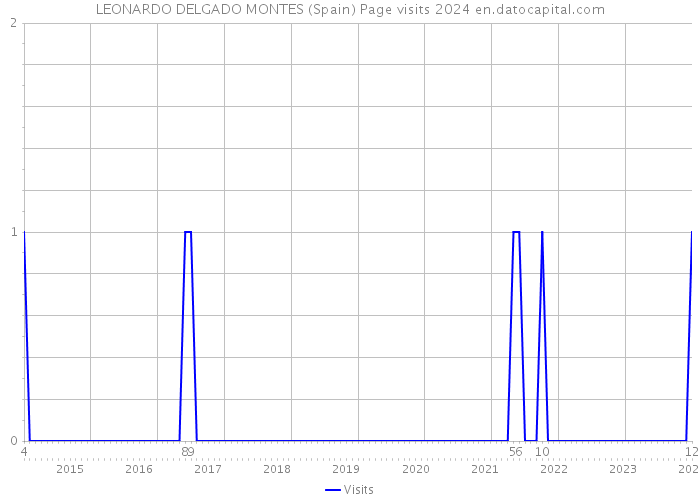 LEONARDO DELGADO MONTES (Spain) Page visits 2024 