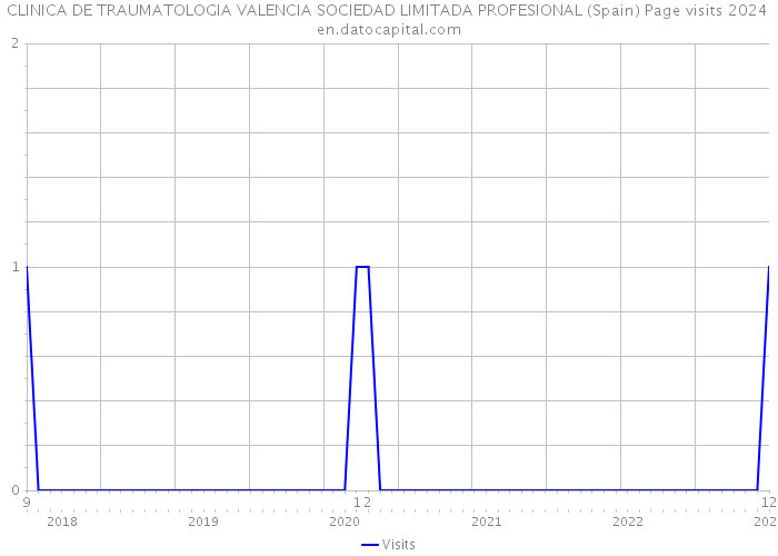 CLINICA DE TRAUMATOLOGIA VALENCIA SOCIEDAD LIMITADA PROFESIONAL (Spain) Page visits 2024 