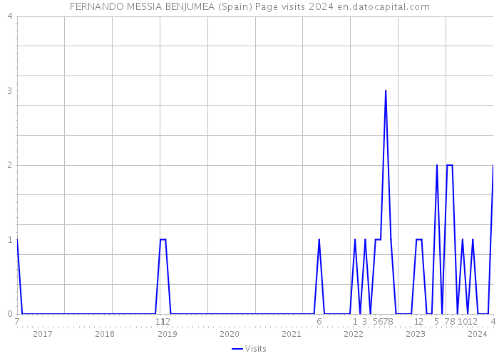 FERNANDO MESSIA BENJUMEA (Spain) Page visits 2024 