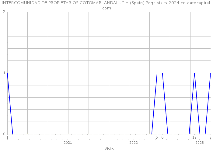 INTERCOMUNIDAD DE PROPIETARIOS COTOMAR-ANDALUCIA (Spain) Page visits 2024 