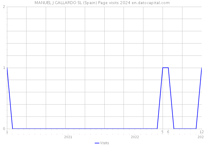 MANUEL J GALLARDO SL (Spain) Page visits 2024 