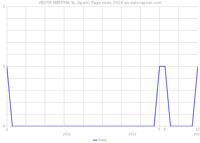 VESTIR MENTHA SL (Spain) Page visits 2024 