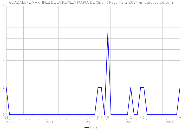 GUADALUPE MARTINEZ DE LA REVILLA MARIA DE (Spain) Page visits 2024 