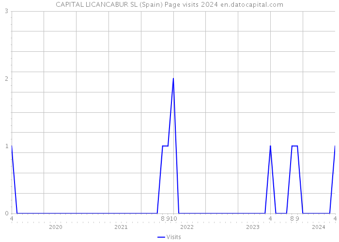 CAPITAL LICANCABUR SL (Spain) Page visits 2024 