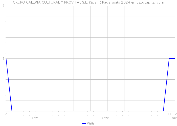 GRUPO GALERIA CULTURAL Y PROVITAL S.L. (Spain) Page visits 2024 