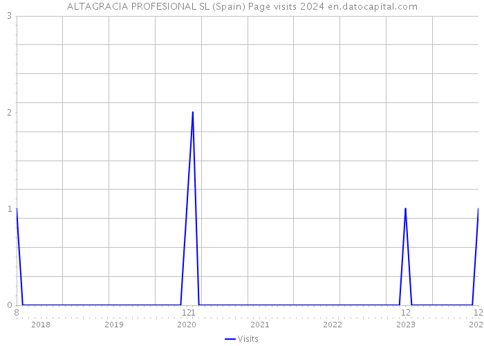 ALTAGRACIA PROFESIONAL SL (Spain) Page visits 2024 