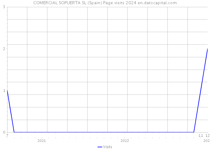COMERCIAL SOPUERTA SL (Spain) Page visits 2024 