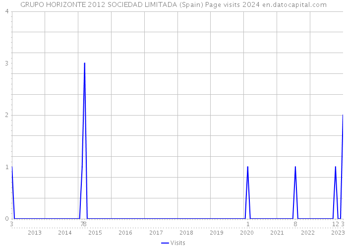 GRUPO HORIZONTE 2012 SOCIEDAD LIMITADA (Spain) Page visits 2024 