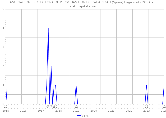 ASOCIACION PROTECTORA DE PERSONAS CON DISCAPACIDAD (Spain) Page visits 2024 