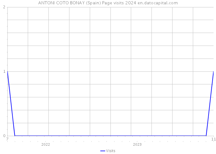 ANTONI COTO BONAY (Spain) Page visits 2024 