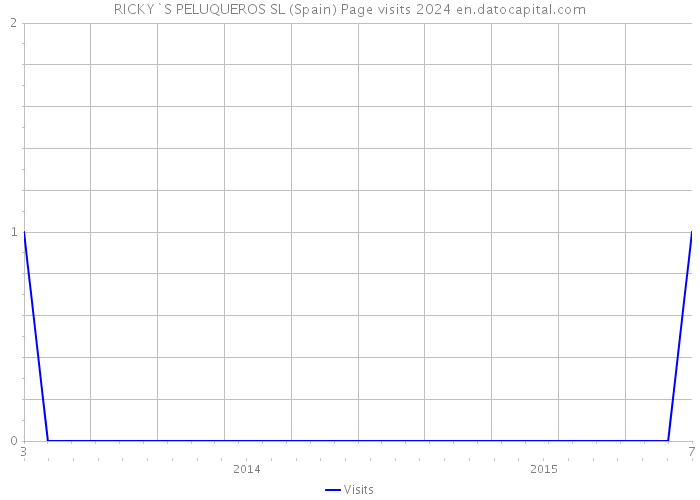 RICKY`S PELUQUEROS SL (Spain) Page visits 2024 