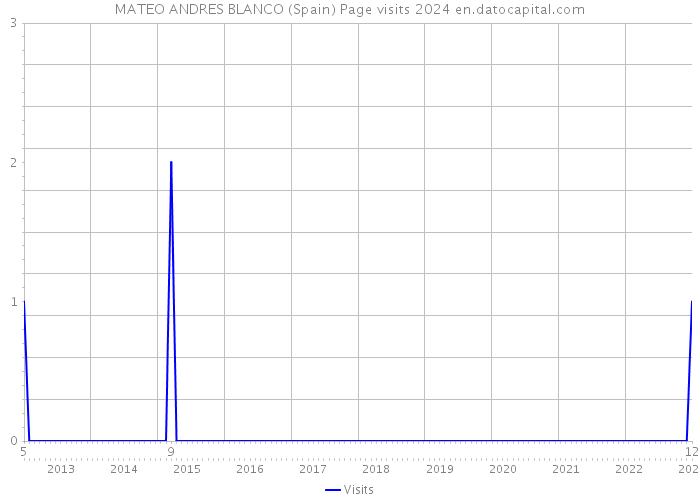 MATEO ANDRES BLANCO (Spain) Page visits 2024 