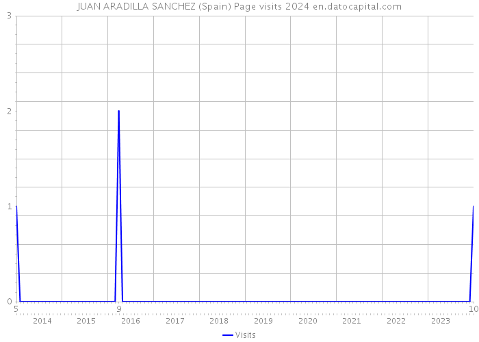 JUAN ARADILLA SANCHEZ (Spain) Page visits 2024 