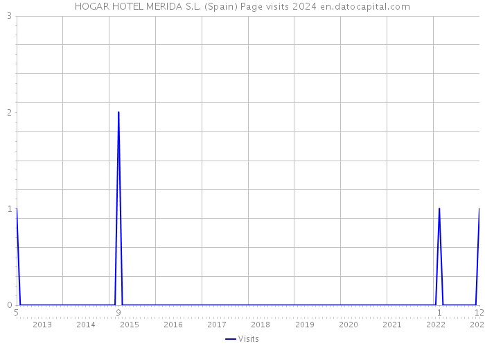 HOGAR HOTEL MERIDA S.L. (Spain) Page visits 2024 