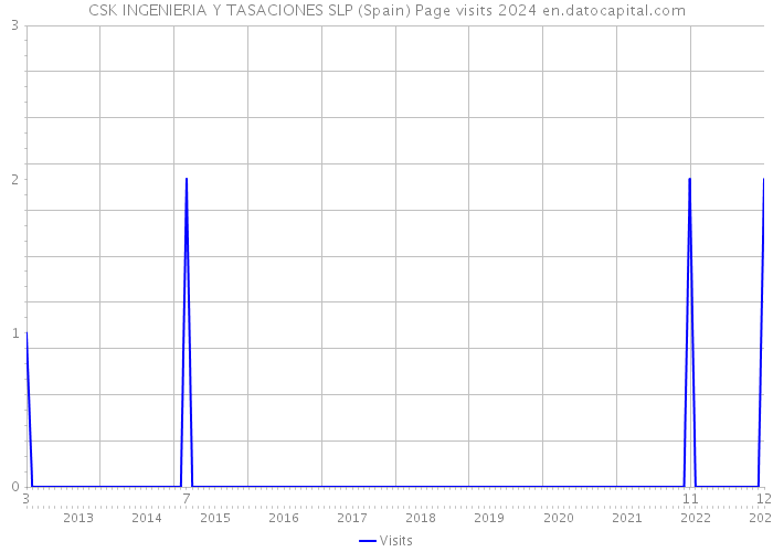 CSK INGENIERIA Y TASACIONES SLP (Spain) Page visits 2024 