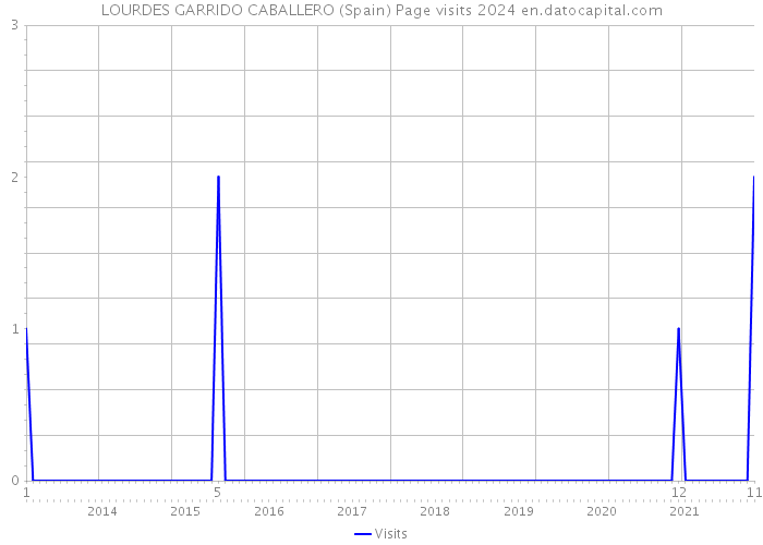 LOURDES GARRIDO CABALLERO (Spain) Page visits 2024 
