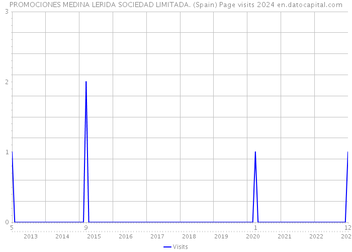 PROMOCIONES MEDINA LERIDA SOCIEDAD LIMITADA. (Spain) Page visits 2024 